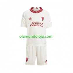 Camisola Manchester United Criança Equipamento Terceiro 2023-2024 Manga Curta